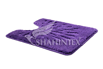 SHAHINTEX РР LUX Коврик для туалета 50х60см фиолетовый