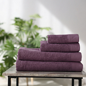 Полотенце махровое "Grazia" 50х90см, цв.орхидея, пл.450
