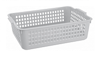 Корзина для хранения "Econova" 4,5л, 31х22х8,5см, цв.светло-серый,белый