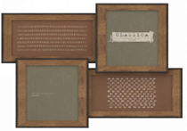 Фоторамка настенная "Classica Forward" на 4 фото 10х15см, цв.коричневый