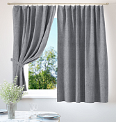 "Волшебная ночь" Комплект штор "Рогожка" 165х180см, 2шт., цв.базальт