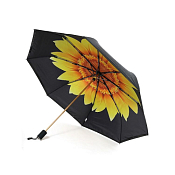 "Kobold" Зонт женский с защитой от солнца, 3 слож., механический, цв.черный