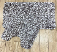 "ZALEL"CELEBRITY" Набор ковриков для ванной 60х100см; 50х60см, цв.серый