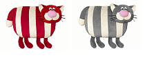 Игрушка мягк. "Кот полосатый с ножками" 45х40см
