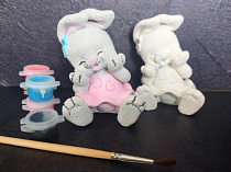 Фигурка для раскрашивания "Зайка Зина" 11х8х7см