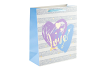 Пакет бумажный "Love" 32х26х12см
