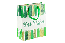 Пакет бумажный «Best Wishes» 32х26х12см