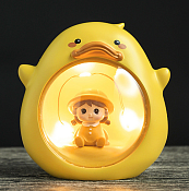 Ночник "Baby duck" 10х10х6,5см, цв.желтый