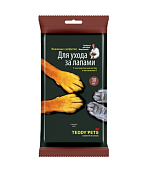"Teddy Pets" Влажные салфетки для ухода за лапами 60шт.