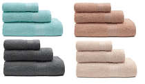 Набор полотенец "Самур" 30х60см, 50х80см, 70х130см, цв.ассорти