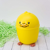 Контейнер для мусора настольный "Little duck" 20х14.5х17см, цв.желтый