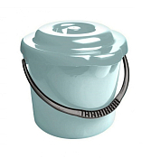 Ведро "Cuba"/ "Etna" 9л, 29х28х25см, с крышкой, 2цв.