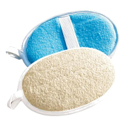 "YORK" Мочалка для тела из люфы 11х16см