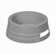 "LUCKY PET" Миска для корма 0,74л, 18,9х18,9х7см, цв.серый