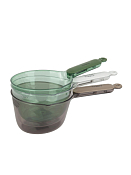 Ковш-дуршлаг с ручкой и овощечисткой 30,3х16,6х10см, 3цв.