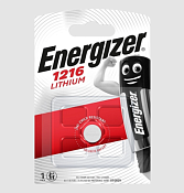 ENERGIZER LITHIUM Батарейка таблетка CR1216 3V BL1, 1шт.