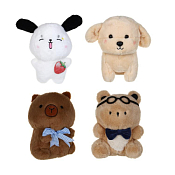 Игрушка мягкая "Зверушка" 20см 4вида