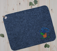 Коврик для сауны "С легким паром!" 38х48см