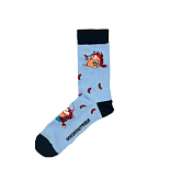 Носки "Союзмультфильм.Попугай Кеша" цв.голубой, размер 38-40