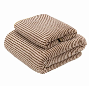 Набор полотенец "Полоска" 30х70, 70х130 см цв.бежевый