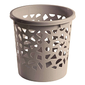 Ведро для мусора 9,6л сетка, цв.коричневый