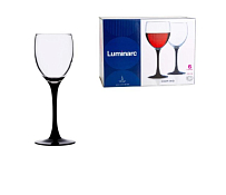"Domino Black" Набор бокалов для вина 6шт, 250мл