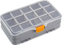 "Blocker" Органайзер для метизов двухсторонний "Expert 8" 20,5х13х6см, цв.серый