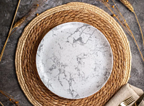 "Тектум" Тарелка обеденная 24см, цв.серый