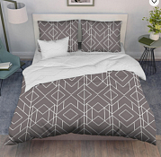 "Василиса" Комплект постельного белья "Каро" 1,5сп, 70х70см, бязь