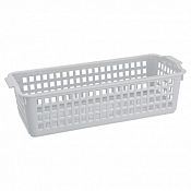 Корзина для хранения "Econova" 2,2л, 31,5х13х8,5см, цв.светло-серый, белый