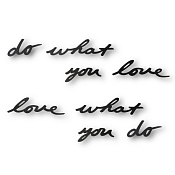 "Umbra" Панно настенное "Do what you love" 1,5х7х31см, цв.черный