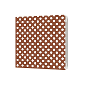 Салфетки трехслойные "Горох на кофейном" 33х33см, 20шт.