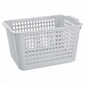 Корзина для хранения "Econova" 5,3л, 27,2х19х14,5см, цв.светло-серый,белый