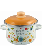 "Appetite" Floral kitchen" Кастрюля эмалированная 5,5л