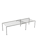 Полка раздвижная 39,5-60х20,8х14см, цв.черный