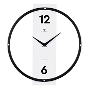 Часы настенные "Time" 30,5см, цв.бело-черный