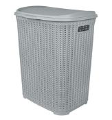 Корзина для белья "Melange" 65л, 46,3х40,6х50,7см, цв.серый шторм