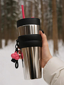 Термокружка "Bright" 710мл цв.серебрянный