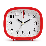 Будильник "Классика" 12,5х10,5см, цв.красный