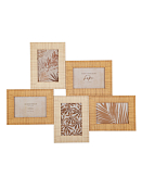 Фоторамка настенная "Bamboo Arch" на 5 фото 10х15см, цв.бежевый, B1482+B1448