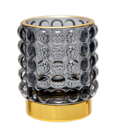 Подсвечник 8см, цв.серый