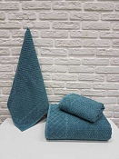 Полотенце махровое "Лоренцо" 50х90см, цв.зеленый, пл.500