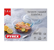 "Pyrex" Кастрюля круглая "Essentials" 1л, крышка 0,4л