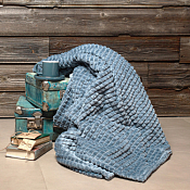 Плед "Soft" 200х220см, цв.лазурь