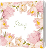 Салфетки трехслойные "Peony" 33х33см, 20шт.