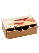 Бокс для хранения чая (бамбук) 30х15,5х10см