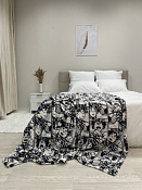 Плед "Anime boy" 180х200см, цв.бело-черный