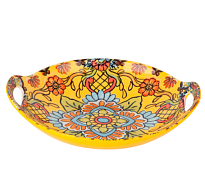 "Arabesque" Yellow" Блюдо с ручками 22,5х20,5х4,5см