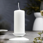 Подсвечник "Гадальный" 7,3см, цв.белый