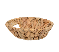 Поднос круглый "Золотистый колос" 18х18х6см, цв.песочный